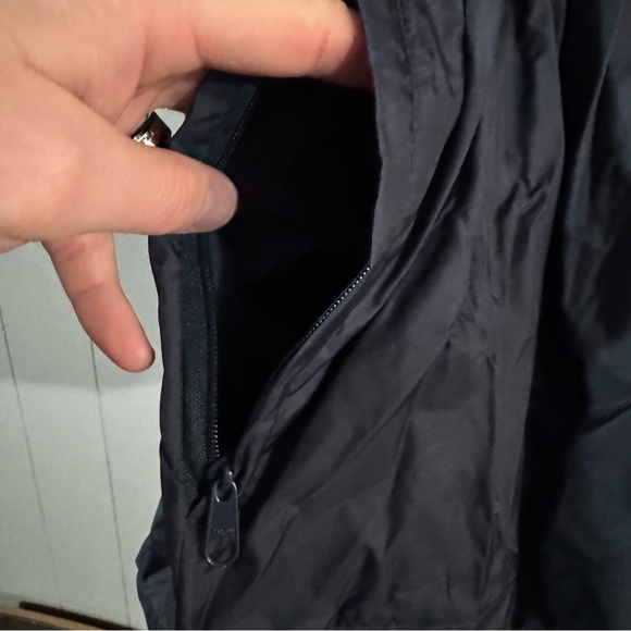 Vtg SUNY Oswego Storm Chasers Rain Jacket Men’s XL Navy Blue With Hood Very Rare - Picture 5 of 13